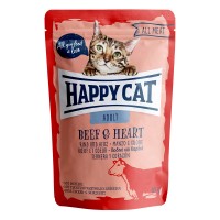 Mačja hrana Happy cat govedina in srce 85g vrečka
